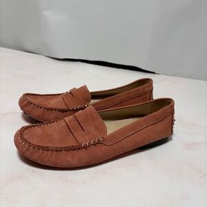 MURRAYS Toggery Nantucket Red Suede Driving Loafer Shoes Men‎ Size 40 RARE
